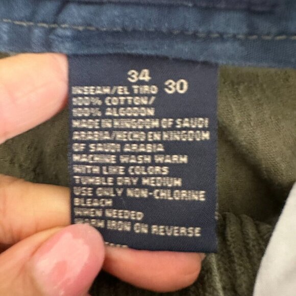 VTG Y2K Route 66 Corduroy Pants 34 x 30 Baggy Wide Leg Olive Green Cords Skater - Picture 14 of 16